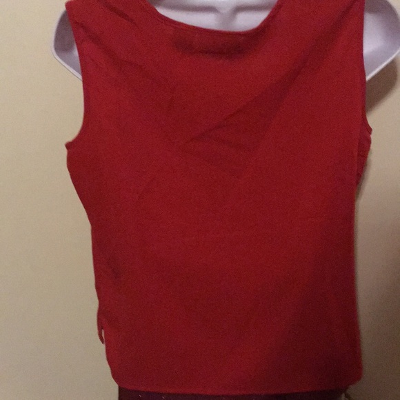 Joanna Red Blouse & Shell size Small - Picture 5 of 5